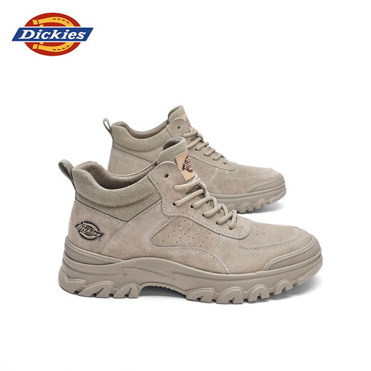 Dickies Martin Boots Herrenstiefel Herbst Trendy Trendy vielseitige Outdoor -Stiefel Herrenarbeitsstiefel dicker Sohle erhöhte lässige Männerschuhe Wanderschuhe Khaki 39 [eine Größe größer, geeignet für Sportschuhe 40]