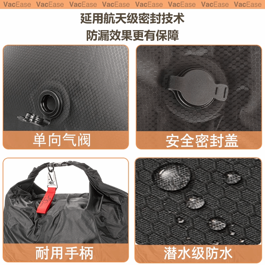 Sailoto Clothing Vacuum Compression Bag No-Pumping Compression Organizing Bag Travel Storage Compression Bag Luggage Clothing Storage Bag Custom Color L*1+M*2 Three Pack