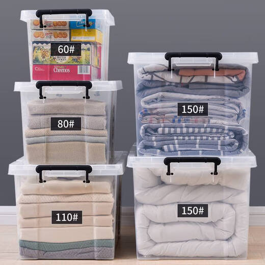 Yonghuan Transparent Storage Box Kleidung Sortierbox Küche Frischwachtbox mit RAD-Aufbewahrungsbox 897 Rad Storage Box 52*37,5*31