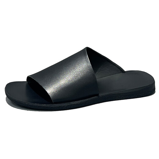 DIFANPU INTERNATIONAL LUXURURY MARKE MENS SHOUS 2025 Neueste Sandalen High-End Casual Shoes Summer Atmable Flip-Flops Black [Brand Gift Box] 40