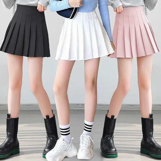 Jupe de filles 2025 Nouvelle jupe plissée grise Vêtements d'été pour les filles de style collégial jupe pour enfants à la jupe courte 160 [suggéré environ 155 cm]