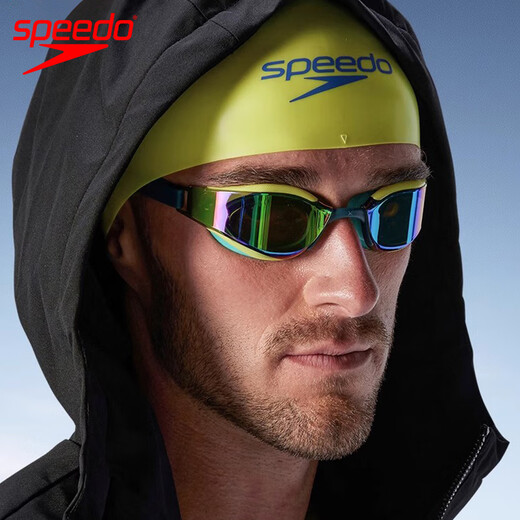 Speedo swimming goggles Fastskin shark skin super platinum anti-fog and anti-glare professional competition Pan Zhanle same style swimming goggles super yellow/steel color/emerald