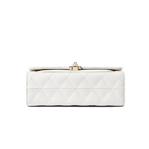 CALVIAKRIM International Light Luxury Brand 2025 New Leather Bag Diamond Chain Bag Crossbody Bag High-end versatile shoulder bag Rice white