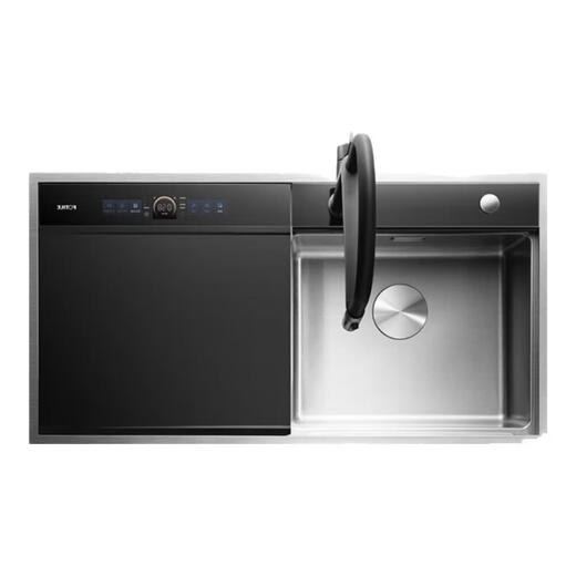 FOTILE counters have the same style FOTILE dishwasher built-in Y2 sink dishwasher for home use fully automatic 11 sets of Taichung basins with stainless steel cavity, wash dishes without bending over to wash seafood, fruits and vegetables 03-Y2 11 sets of dishwashers on the right