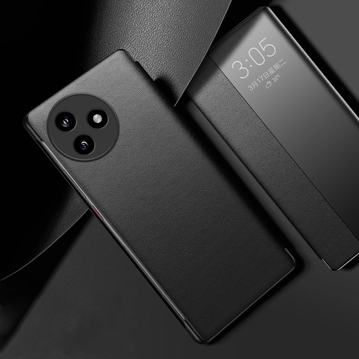 Xinge Redmi K80 Supreme Edition Mobile Case New Flip Full Cover Protection Case Business Leather Lens Full Cover Frosted Anti-fall Middle-aged People Durable Light Luxury [Quiet Night Black] High-end Leather Flip Full Cover Redmi K80 Supreme Edition