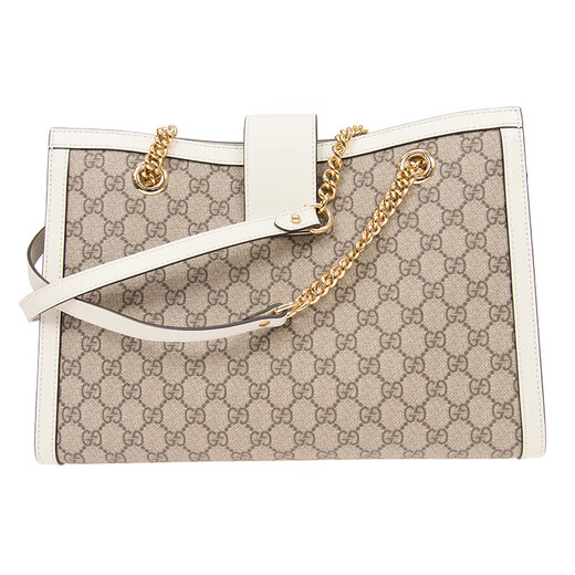
Gucci [618] Padlock series GG women's shoulder bag women's bag beige/ebony white edge 479197KHNKG9761