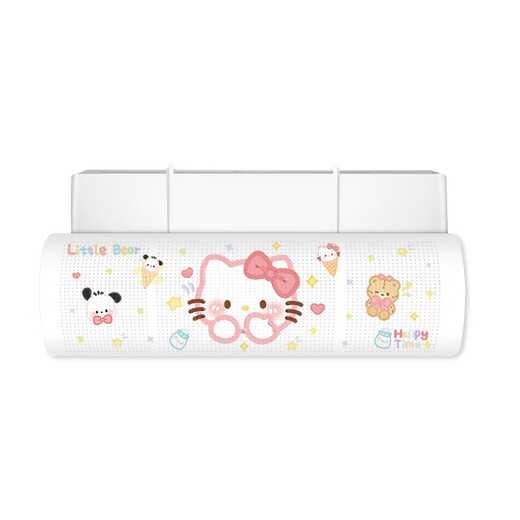 Super Jingshen air conditioner windshield hanging anti-direct blow universal baffle air-conditioning wind guide pp cute creative cartoon oil painting kitty air conditioner windshield-white cat