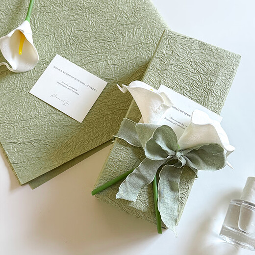 DOROCH gift wrapping paper with ribbon calla lily cigarette box birthday gift handmade DIY Valentine's Day gift wrapping paper