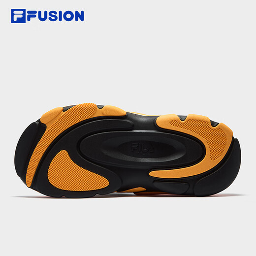 FILA FUSION斐乐潮牌男鞋ANTS SLIPPER拖鞋2025夏季新款蚂蚁拖鞋 黑/万寿菊橙-BZ 41