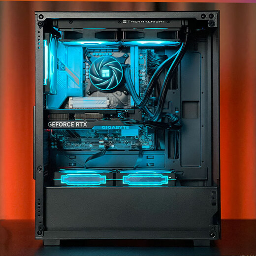 Gigabyte Core i5 14600KF desktop assembly computer host RTX5060Ti game high-end e-sports independent display live broadcast design rendering complete machine three i5 14600KF丨RTX5060Ti