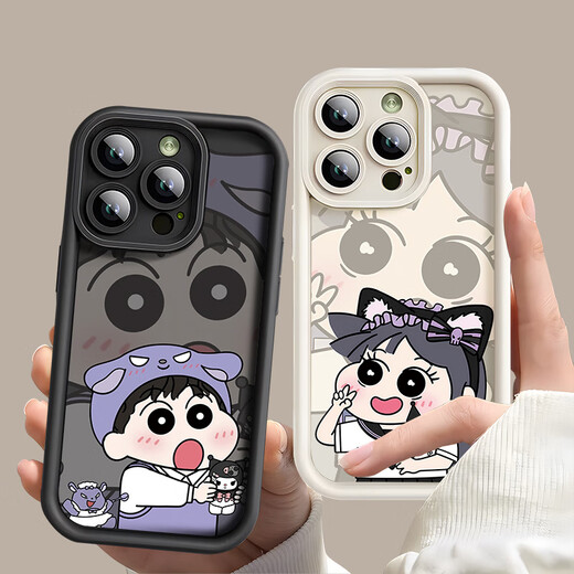 Das Handy-Hülle des Shopkeeper-Ehepaares Jedes Modell kreativer niedlicher Apple Huawei Vivo Xiaomi Crayon Shin-Chin-Chef Kulomibaku Bild links