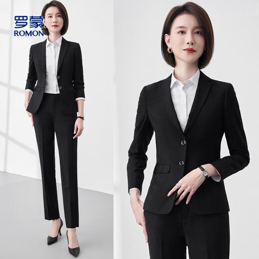 Ms. Luo Meng small blazer professional suit suit women's casual work clothes solid color slim suit high-end sense
