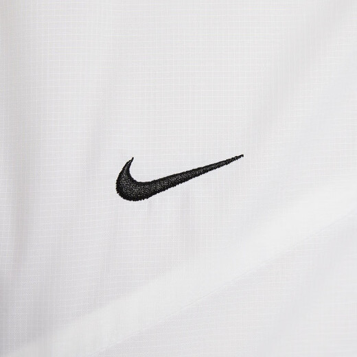 NikesportswearSwoosh Windrunner Loose Hooded Confortable Casual Long Manche Veste Blanc Femme Blanc de femme / Blanc / noir L