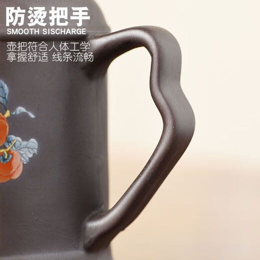 Chinese retro old-fashioned purple clay small thermos pot for household leisure tea making ceramic teapot tea cup portable packaging purple clay small thermos