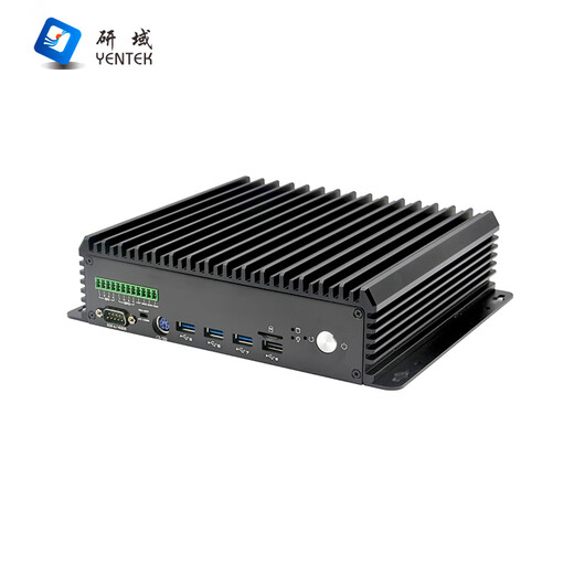 YENTEK fanless mini industrial control machine dual network 6 serial port machine vision micro industrial computer 10/11 generation i3i5i7 multi-COM embedded research and development domain industrial control host C6850Z-C6 i5-6300U/2.4G dual-core 8G memory + 256G solid state + 12V power supply