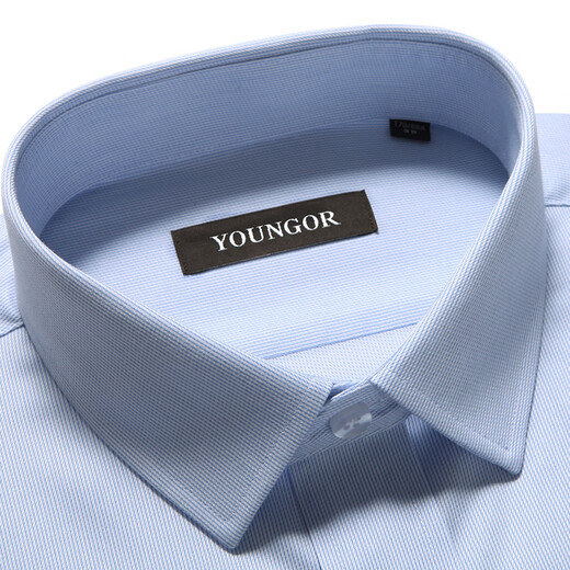 CEO Yageol-Shirt Herren-Langsalzstreifen, blau, eisenfreies Geschäft im mittleren und jungen Zentimeter Hemd Lose Casual Herren-Hemd TLVP14380 37/165 [100-110jin [Jin gleich 0,5 kg]]
