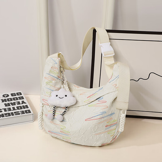 Viney-Einkaufstasche Frauenbeutel große Kapazität Crossbody Umhängetasche Brand Geburtstag Chinesischer Valentinstag Geschenk für Freundin und Frau [Beep] High-End Practical Aberarm Bag Light Luxus modische und vielseitige Pendler-Leinwandtasche