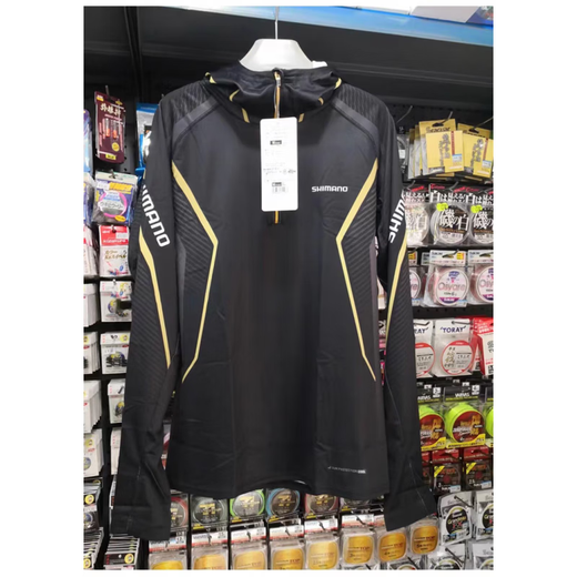 SHIMANO hooded fishing clothing ice silk sun protection clothing summer quick-drying boat fishing lure fishing outdoor clothing Shimano quick-drying pants-black 2XL (160-180Jin Jin equals 0.5 kg)