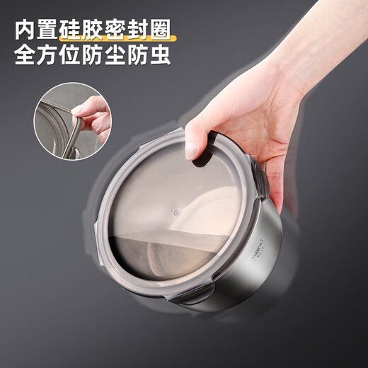 Weiai lard jar household food grade 316 stainless steel seasoning jar chili oil special storage sealed jar can be placed in the refrigerator thickened 316 lard jar with lid-2200ml 2 pieces