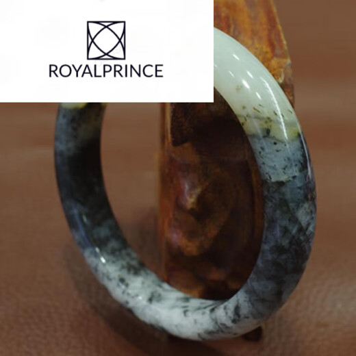 Royalprince Quality Xiuyu Bracelet Bracelet Bracelet Plat Encre Fleur flottante et eau Xiuyu Bracelet Jade Bracelet Bracelet Plat Boucle N15863MM