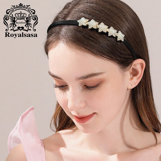 Royal sasa royal salsa hair accessories imitation pearl hair hoop star non-slip hairpin head cave hairpin elegant headwear sweet headband
