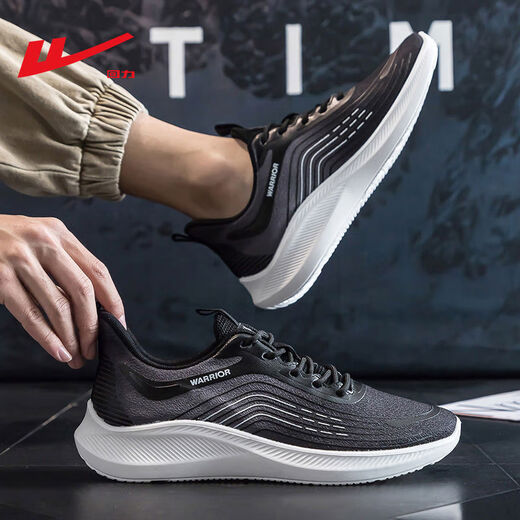 
YiYERED YiYERED Men's Shoes 2025 Spring New Sports Shoes Men's Versatile Comfortable Soft Sole Running Shoes Spring and Autumn Breathable Mesh Shoes Black 1289 Upgraded Model 39