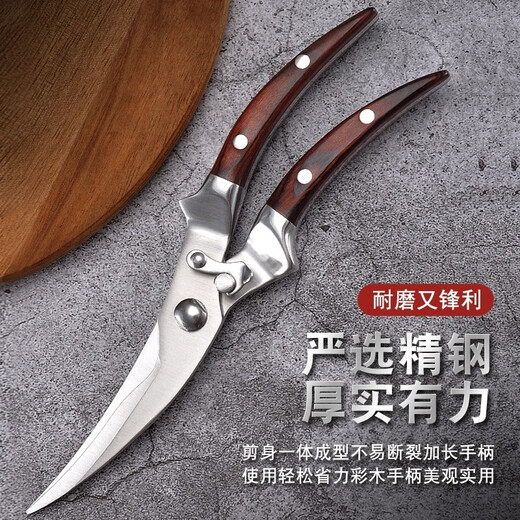 Zwilling (Henckel) Edelstahl-Haushalts-Küchenschere, leistungsstarke Knochenschere, multifunktionale Küchen-Mehrzweck-Lebensmittelschere, Fischtötungswerkzeug, B-Typ-Küchenschere