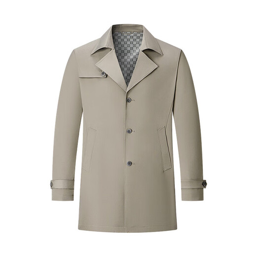 Septwolves trench coat men's jacket autumn fashion casual commuting versatile lapel twill soft and comfortable men's top