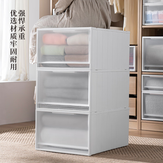 Yonghuan Storage Box Drawer Plastic Household Clothes Wardrobe Storage Box Underwear Storage Box Transparent 9227 Deep 44 Width 34 Height 19 One-pack Price 365 Days Warranty Ten Years Destruction Compensation After-sales Guarantee