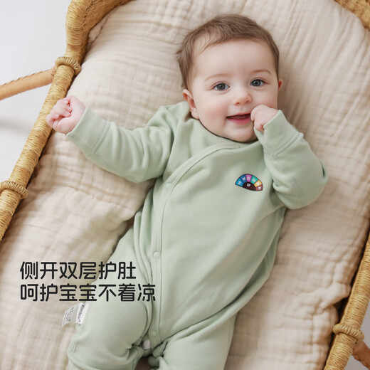 Kordear Pregnant Mother's Courtesy 2.0 - Starting from 39.9 for new customers - Consultation - Baby German Velvet Jumpsuit Baby Warm Jacket Cheese Yellow 66cm Height 59-66cm Weight 12-15Jin Jin is equal to 0.5 kg