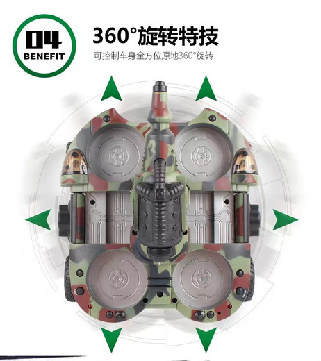 RSRDDY Kindertankauto Spielzeugboot Amphibienferngesteuertes Auto Junge Elektrischer Allradantrieb Verformungsauto Spray Amphibienwassersprühtank Geschenkbox Zwei Sätze Batterien Kostenlose Fernbedienungsbatterie + Werkzeuge