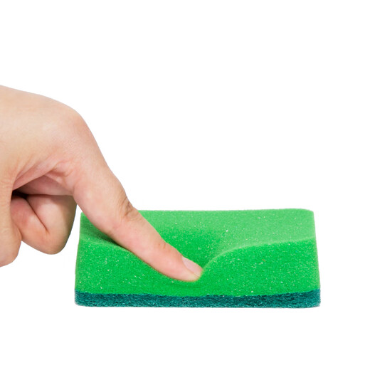 Miaojie sponge scouring pad, dishwashing cloth, easy-absorbent rag, kitchen cleaning and degreasing cleaning cloth, 4 packs of 32 pieces