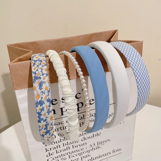 Hair hoop for women 2025 new internet celebrity face wash hairpin high-end headwear headband for women, versatile gift for going out, 3 pieces in pink color