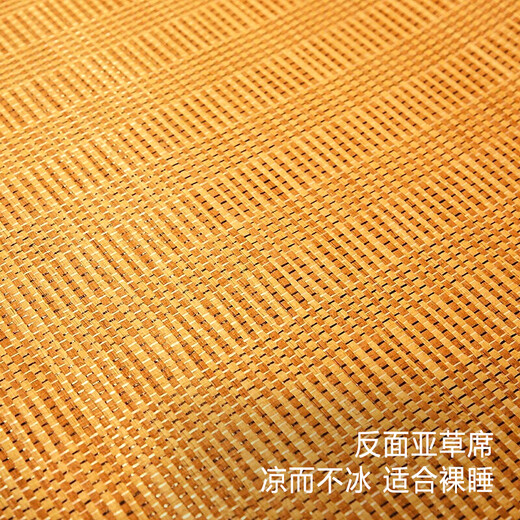 Antarctic Carbonized Water-Rubbed Bamboo Green Wide-Edge Embroidery Bamboo Mat Liang Mat Double Single Seat 180*195cm [Double-Sided Available]