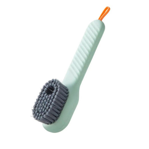 Liquid shoe brush multi-functional shoe washing brush household press-type liquid soft-wool washing and cleaning brush does not hurt shoes [1 pack] Pearl white