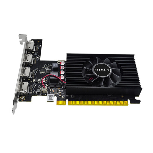 泰塔4HDMI 大小机箱通用4屏炒股多屏显卡分屏投影融合大屏拼接 GT720 730/GTX750 1050 1050TI/RTX3050 GT730 4G 4HDMI升级版
