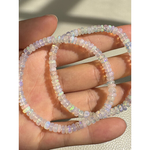 Fat Donglai's same style Opal bracelet, natural colored treasure plate beads, men's and women's opal crystal bracelet jewelry gift, about 5-5.5mm/string