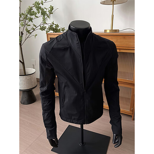 Katuchi American boxy thin jacket men's summer lightweight shoulder loose coat ice silk mountaineering fishing sun protection clothing black L