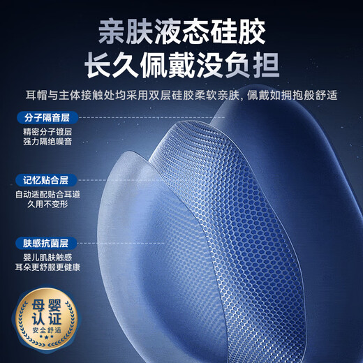 Kanou earplugs, anti-noise sleep aid, special super soundproof medical silicone, strong noise reduction, professional artifact for snoring, painless side sleeping, no ear damage, mute headphones suitable for Xiaomi, sleep well all night, silent black, soundproof and washable, soundproof and noise reduction丨dual use for sleep and work