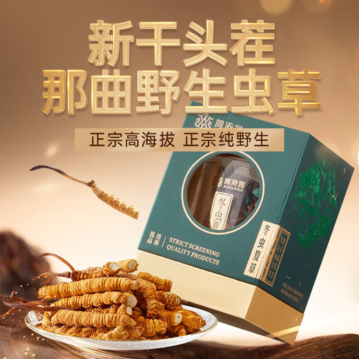 Ayishe Tibet Naqu groß gebrochene Cordyceps 10 Gramm Authentische wilde Cordyceps Ernährungszucker Zucker Ernährungsprodukte für Eltern und Älteste