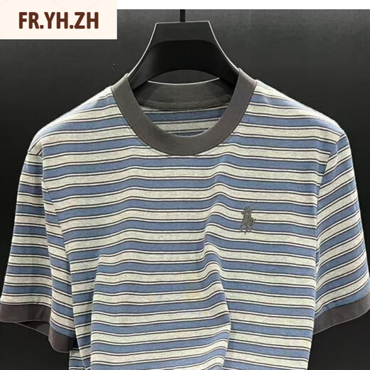 Fr.yh.zhlomy Victor Station européenne Top Luxury Summer Nouveau T-shirt NZN1396 Stripe XL [130-150]