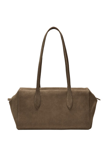 Massimo Dutti Summer New Product 2025 Women's Accessories Casual Simple Suede Postal Package 06946605 Light Brown