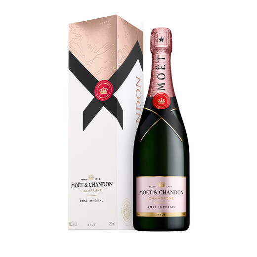 MOET (MOET) Champagne France Champagne classique Vin étincelant vin importé Vin étranger Code mélangé aléatoire Moet Peach Pink Champagne 750 ml 1 bouteille