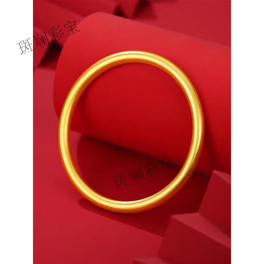 Ancient method inherited alluvial gold bracelet, simulated fake gold ring, women's non-fading bracelet for two generations, bracelet box