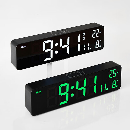 Elektronische Uhr Wandhänge großer LED -LED Elektronische digitale Uhr Großbildmauer Hängeband Luminous Weck