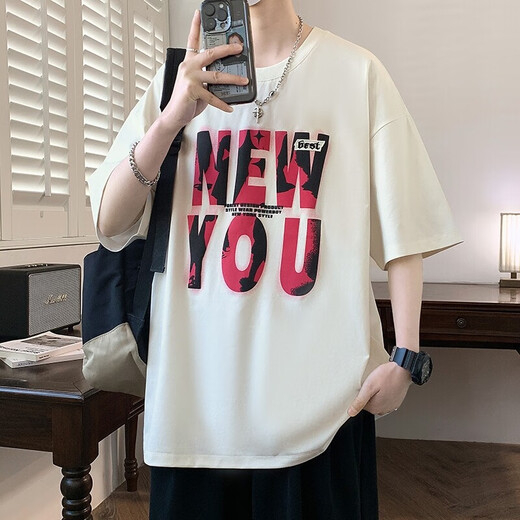 Aoji 13-15-18 Estudiantes de secundaria de secundaria Los niños de secundaria usan 12 estudiantes camisetas de manga corta para hombres 14 tendencias LF5012 PINK M 85-110Jin [Jin equivale a 0.5 kg]