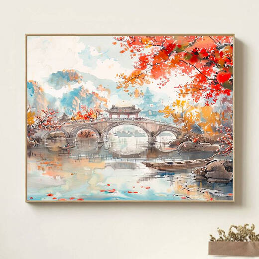 Yonghuan Chinois Paysage d'huile numérique Peinture peinture peinte à la main Coloriage Sentiment Acrylique Huile Coloriage Ferm
