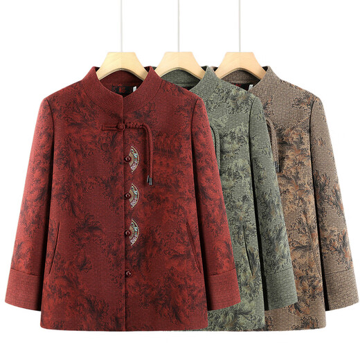 Fengxiao elderly autumn clothing women's new Chinese style coat 60 and 70 years old mother spring and autumn new tops elderly clothes grandma style