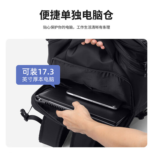 
POLO backpack for men's expansion travel backpack 16/17.3-inch computer schoolbag multi-component business travel bag