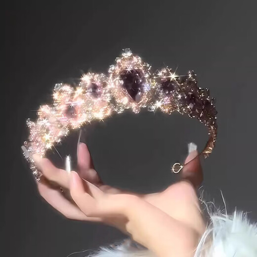 Shixi Baroque Dream retro headband female princess birthday crown headdress party atmosphere photo photo props Baroque Dream forest princess crown headband